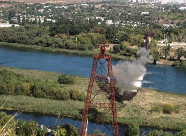 Фуникулер в Рыбнице исчез под водой. Операцию проводили специалисты МЧС (видео)